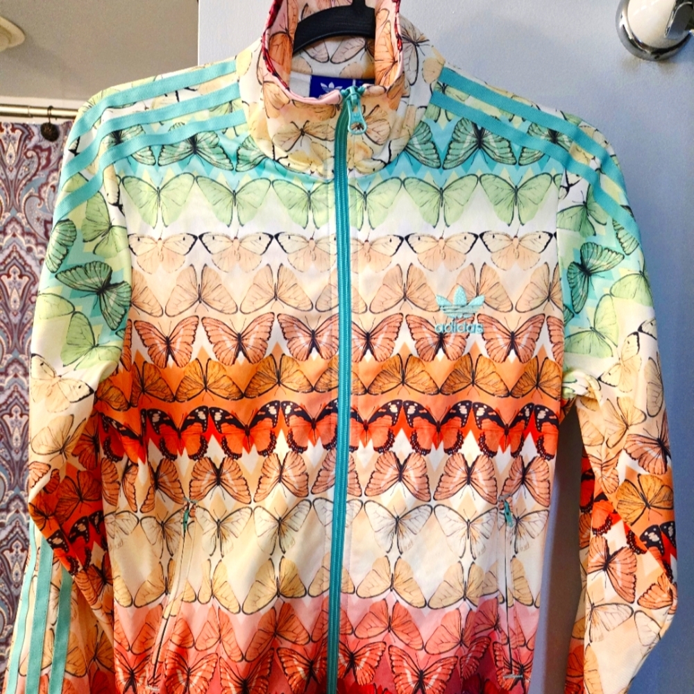 Adidas Farm Rio Rita Ora Butterfly Firebird Zip Up Jacket